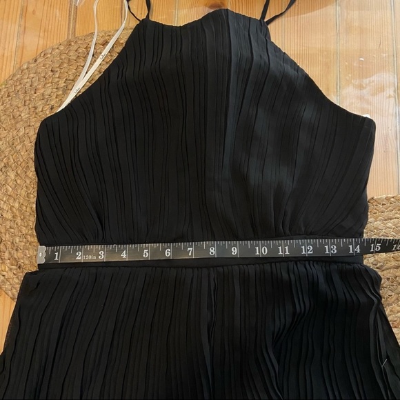 NWOT Lulus Came For Cocktails Black Pleated Tiered Lace Maxi Dress - Picture 12 of 16
